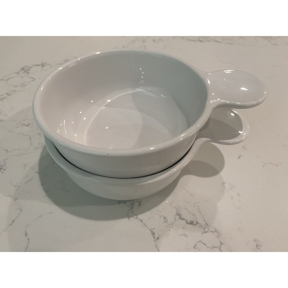 Vintage‎ Grab It Soup Bowls Set of 2 White Corning Ware P-150-B Microwave USA